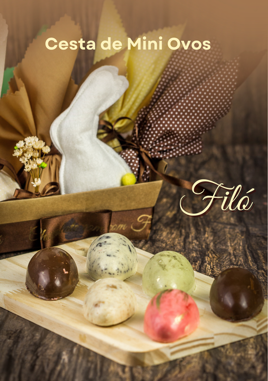 Cesta de Mini Ovos Gourmet Filó – 540g