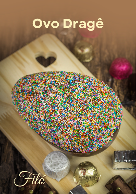 Ovo de Páscoa Dragê Filó – 450g