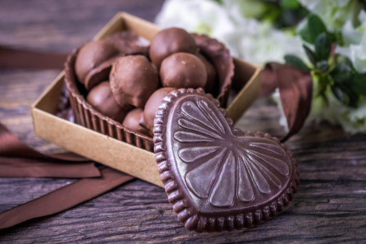 💎 Porta-Jóia de Chocolate Filo – Bombons de Brownie